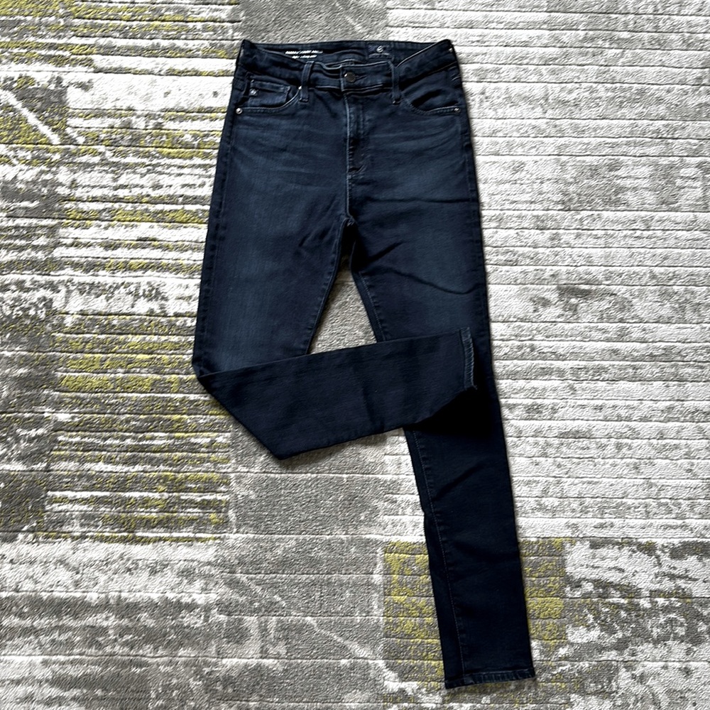 NWOT Adriano Goldschmied High-Rise Farrah Skinny Ankle Jeans Dark Wash Size 27R